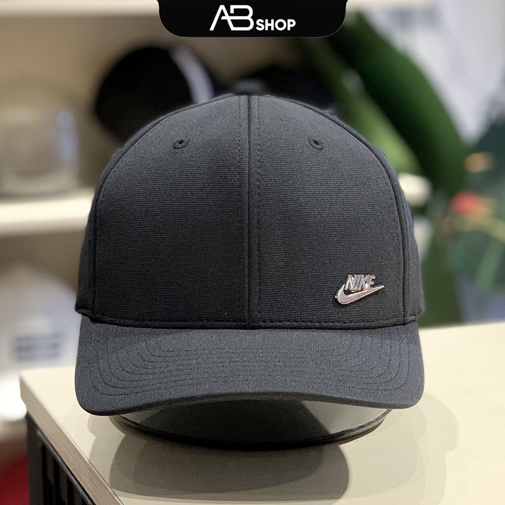 Mũ Nón Lưỡi Trai Nike Logo Inox Bít Đuôi