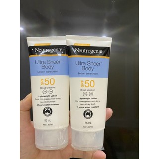 Kem chống nắng Úc, cho da nhạy cảm (Neutrogena Ultra Sheer Dry-Touch SPF 50+)