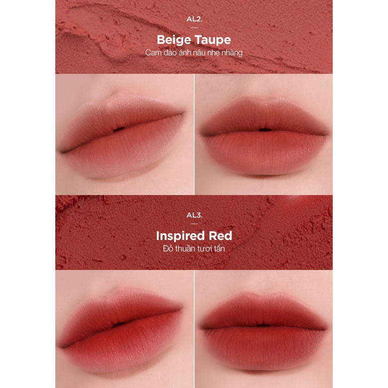 Son thỏi lì Merzy Academia Cotton Lipstick 1.8g