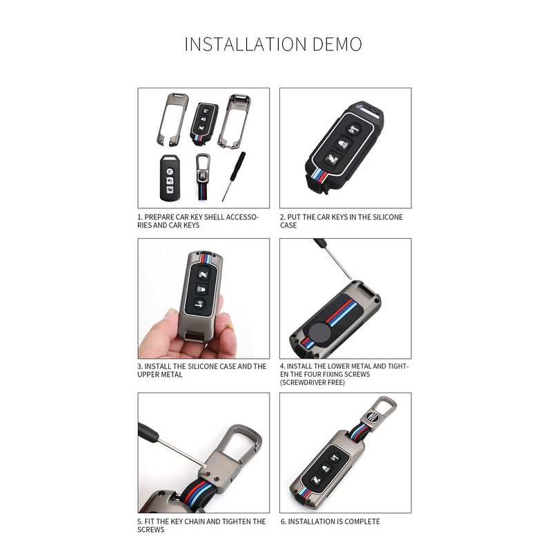 Ốp Chìa Khóa Bằng Hợp Kim Dành Cho Xe Honda Forza 250 350 X-ADV 750 SH150i Super Cup SH300 150 PCX 125 SH125 Jpav150 2020 2021