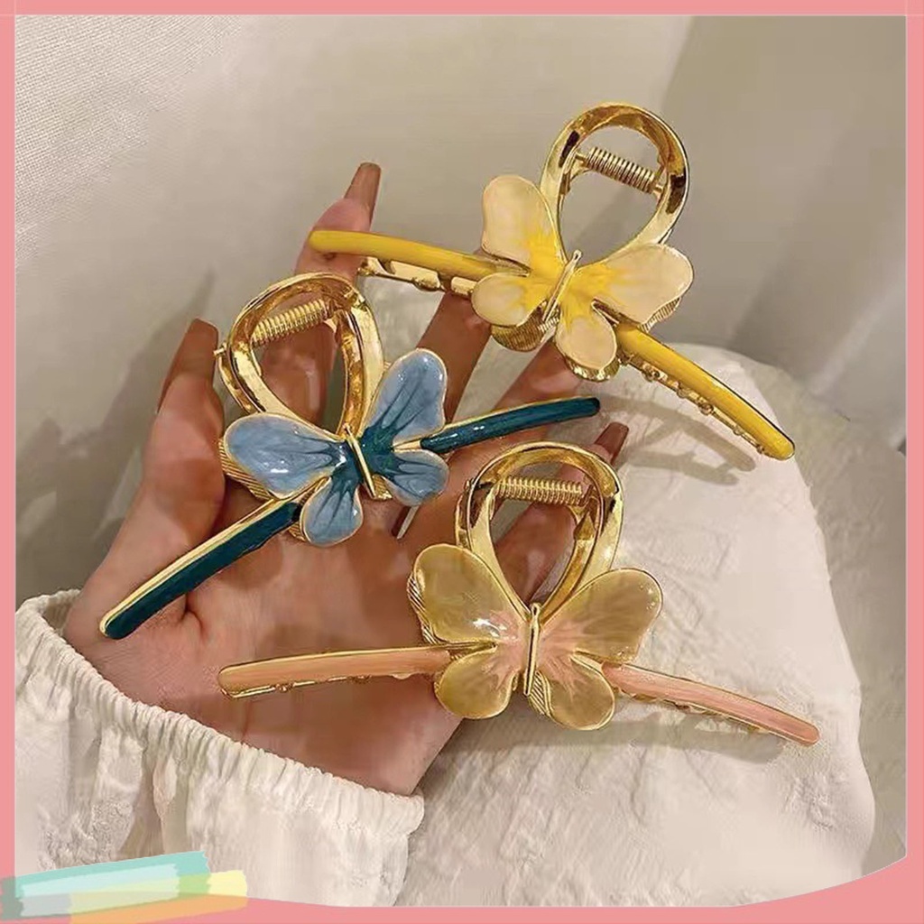 Kẹp Tóc Nữ Hợp Kim Trang Trí Hình Bướm Dễ Thương