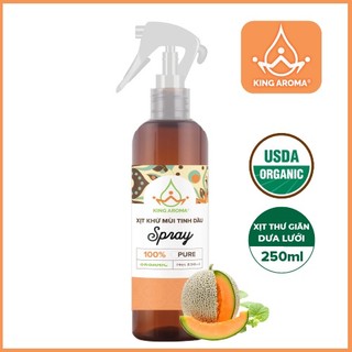 Xịt thư giãn tinh dầu dưa lưới king aroma dung tích 250ml/ 1l xịt đuổi muỗi hiệu quả