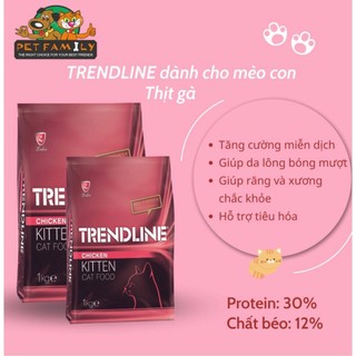 thức ăn hạt Trendline 1kg cho mèo (giá siêu tốt)