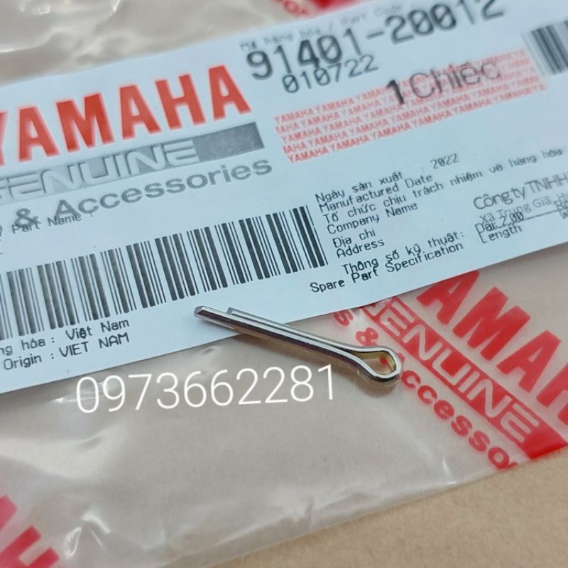 Chốt chẻ đũa thắng, pass chữ Y phanh EXCITER, SIRIUS, JUPITER...Yamaha