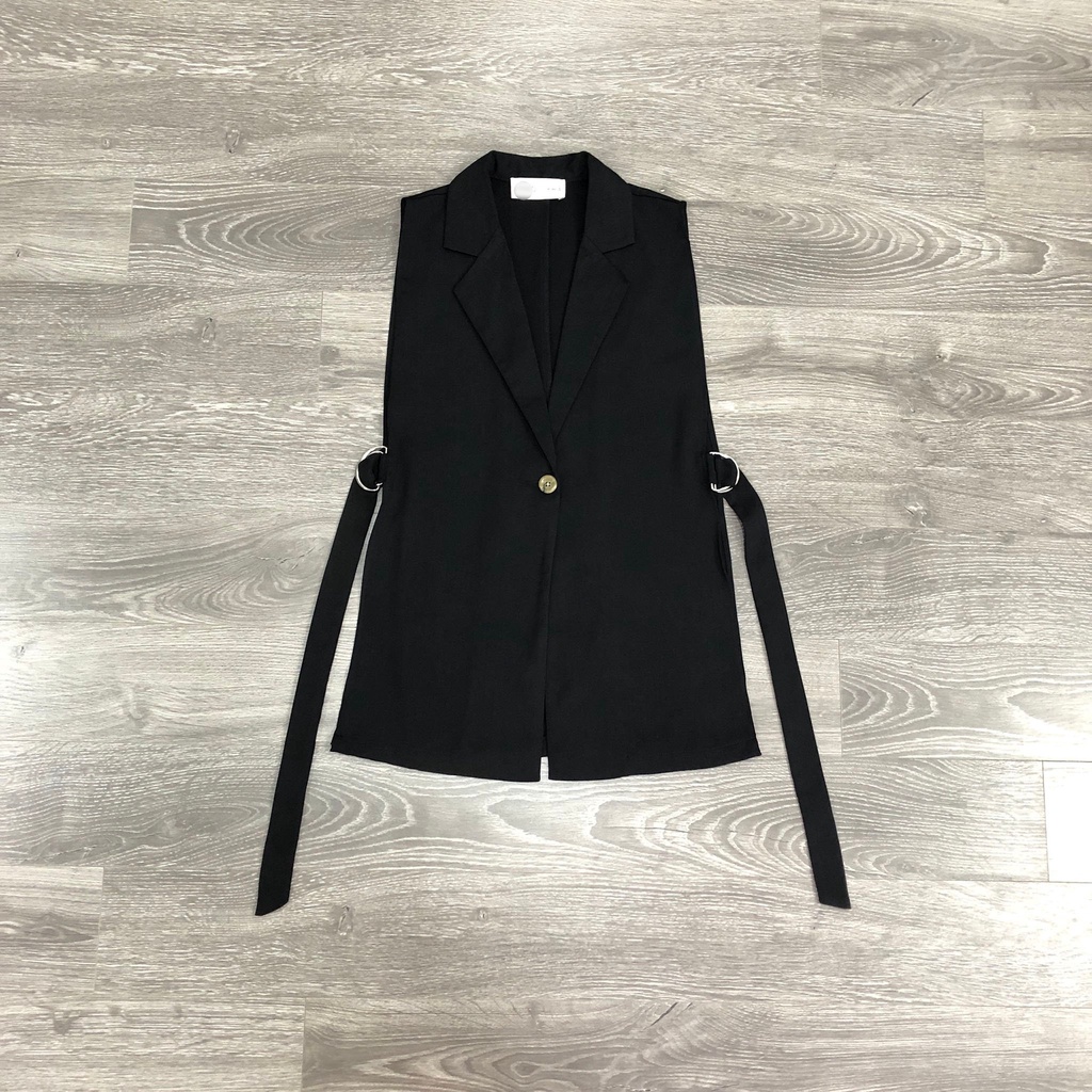 Áo vest MIXX@ 1 nút phối belt khoen