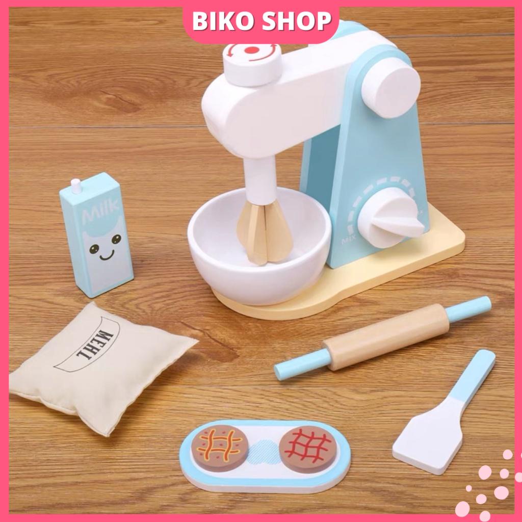 Bộ đồ chơi nấu ăn màu xanh cho bé