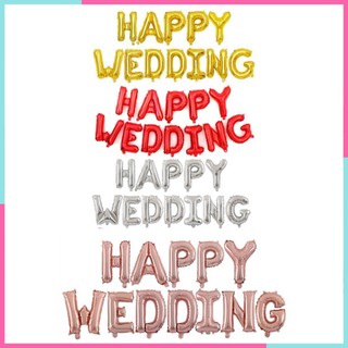 Bộ Bóng Chữ Cưới Happy Wedding