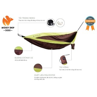 Võng dã ngoại siêu nhẹ KALA Hammock