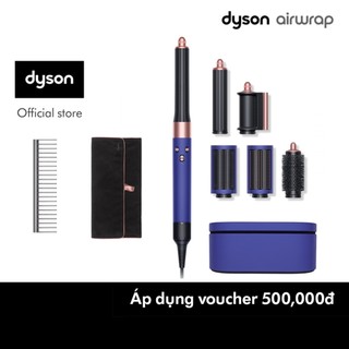 Combo Máy Tạo Kiểu Tóc Dyson Airwrap ™ Complete Long Vinca Blue/Rosé và Lược gỡ rối