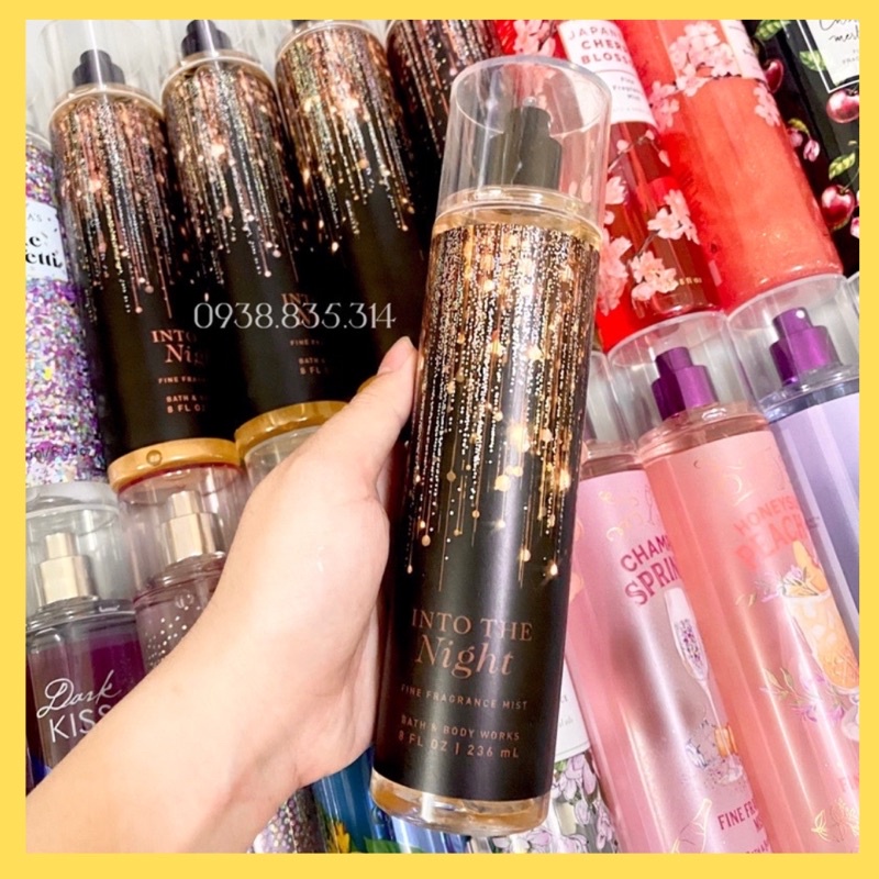 Xịt Thơm Toàn Thân Body Mist Bath And Body Works Into The Night 236ml