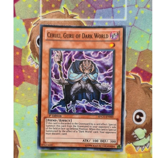 Thẻ Bài Yugioh Mint90 Monster Ceruli, Guru of Dark World - SDGU-EN003 - Super Rare
