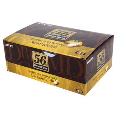 Kẹo chocolate LOTTE Dream Cacao 72% 82% 56% Dark Polyphenol Hàn Quốc