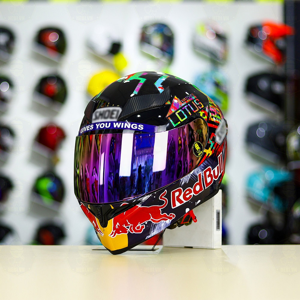 Mũ Royal M138b Đen Bóng + Dán Tem Decal Shoei M93 Water Color