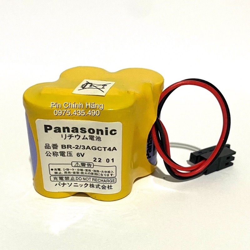Pin Nuôi Nguồn Panasonic BR-2/3AGCT4A 6V Lithium (Nuôi nguồn PLC / CNC) Hàng Nhập Khẩu