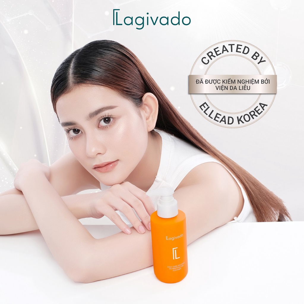 Bộ sản phẩm làm sạch sâu Lagivado gồm Radiance Peeling 30 ml và PH Soothing Gel 200 ml
