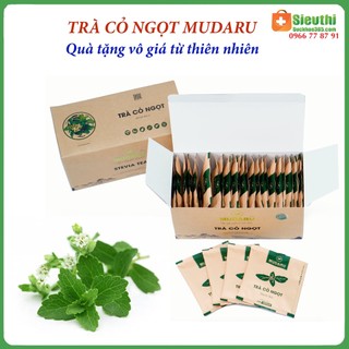 Trà Cỏ Ngọt Mudaru hộp 25 túi lọc Hỗ trợ tiểu đường, mỡ máu, cao huyết áp, an thần, ngủ ngon Siêu Thị Sức Khoẻ 365