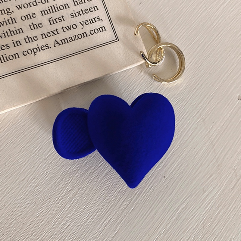 Kẹp Tóc Đuôi Ngựa Hình Trái Tim Phong Cách Retro