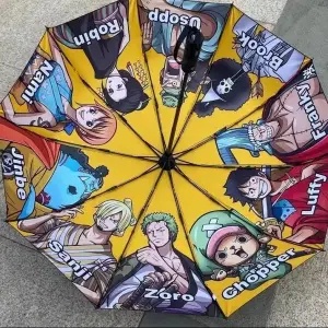 Dù Gấp 3 Khúc Tự Động Chống Tia UV In Hình Nhân Vật Anime One Piece