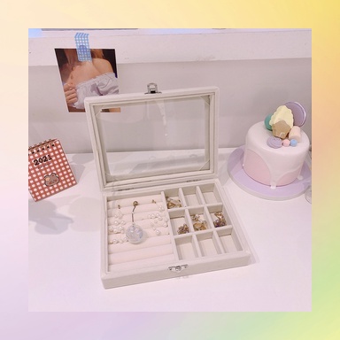 Hộp Đựng Trang Sức Bằng Da 2022 Tiện Lợi Giá Đỡ