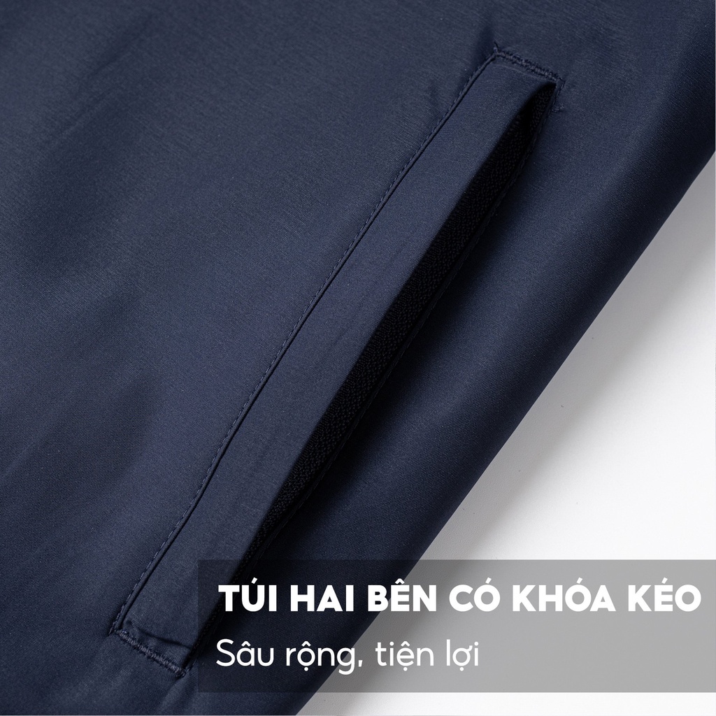Áo Khoác Bomber Nam 5S Trượt Nước, Cản Gió, Thiết Kế Basic, Năng Động