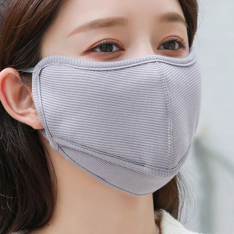 Khẩu Trang 3 Lớp Bằng Vải Lông Cừu Ấm Áp Kháng Khuẩn Thoáng Khí Chống Bụi Có Thể Giặt Và Tái Sử Dụng Cho Nam Và Nữ PJUL