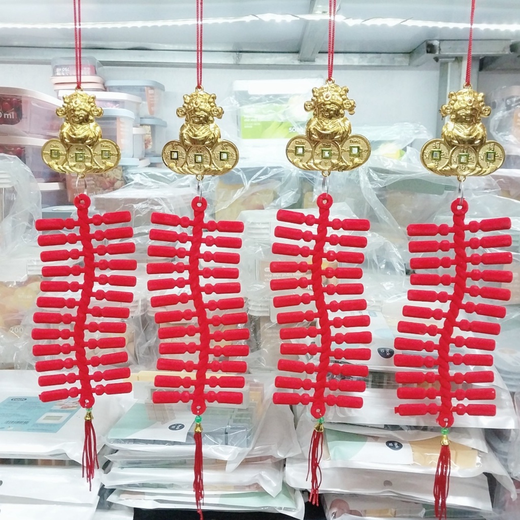 Dây Treo Pháo Nhung Lớn Trang Trí Tết 2024, Nhà Cửa Lễ Hội, Liễn Khánh Hình Vuông Treo Trang Trí Đón Xuân 2024