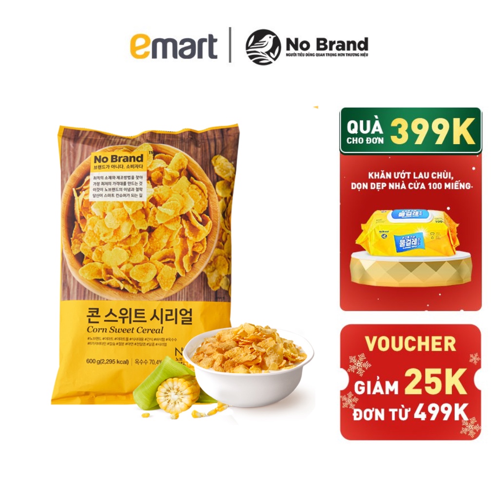 Bánh Ăn Sáng Vị Bắp Bơ Size Jumbo No Brand Túi 600G - Emart VN
