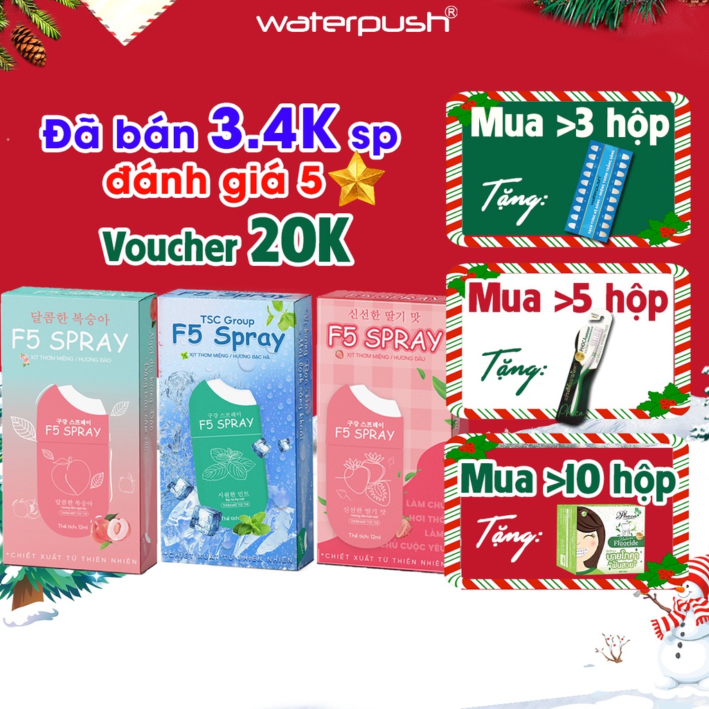 Xịt thơm miệng WaterPush F5 Spray 12ml