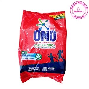 Túi Bột giặt Omo Xoáy Bay 100% Vết Bẩn Công Nghệ Giặt Xanh 770gr
