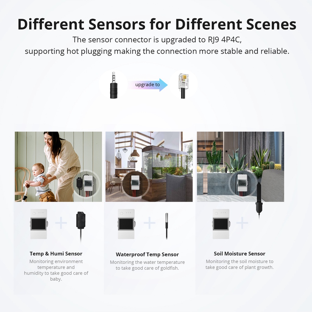 Phụ Kiện Cảm Biến Độ Ẩm Và Nhiệt Độ SONOFF THS01 TH Elite / TH