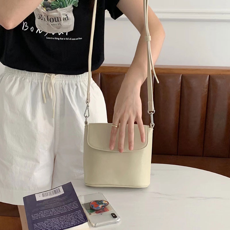 Túi đeo chéo vai YADOU bằng da PU phong cách Hàn Quốc