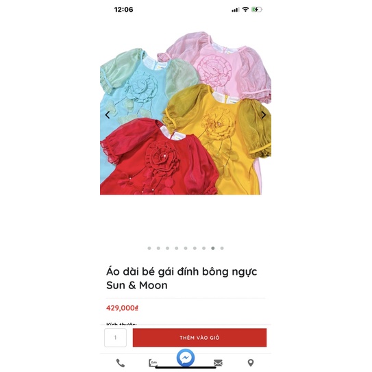 ÁO DÀI KATA, Sun&moon cho bé