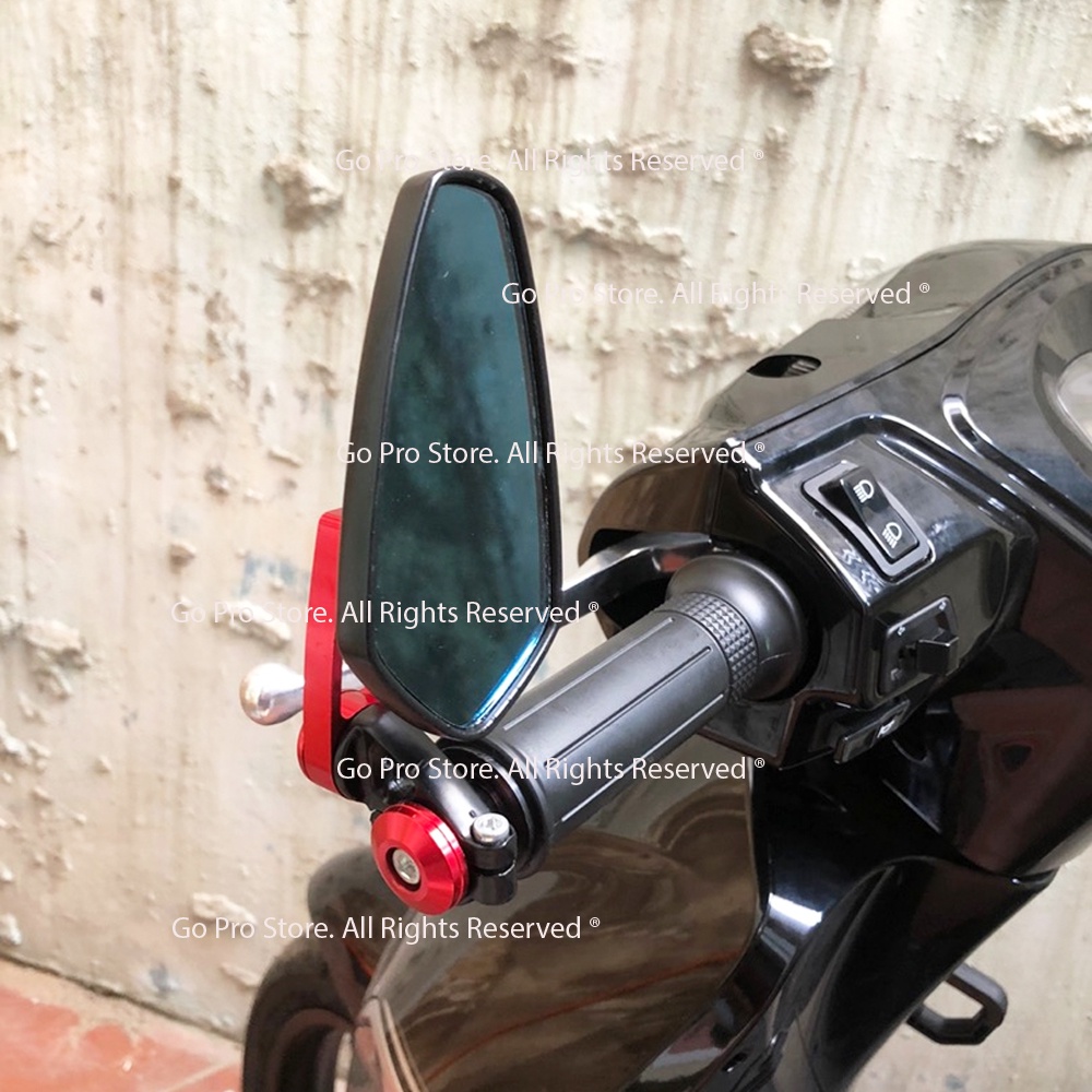 01 Gương Gù Tay Lái Nhôm CNC Gắng Mọi Xe Máy G1362