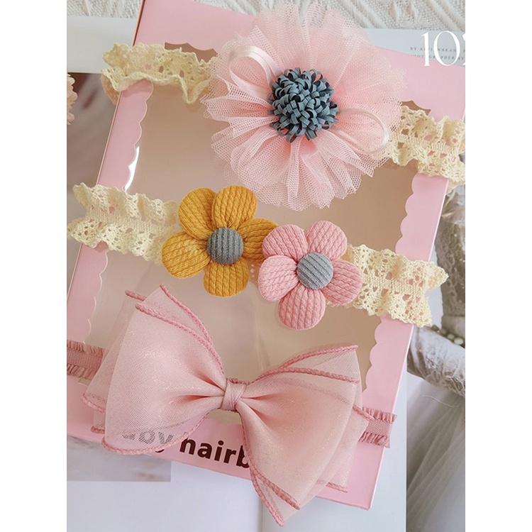 Set 3 Băng Đô Nơ Dễ Thương Cho Bé Gái