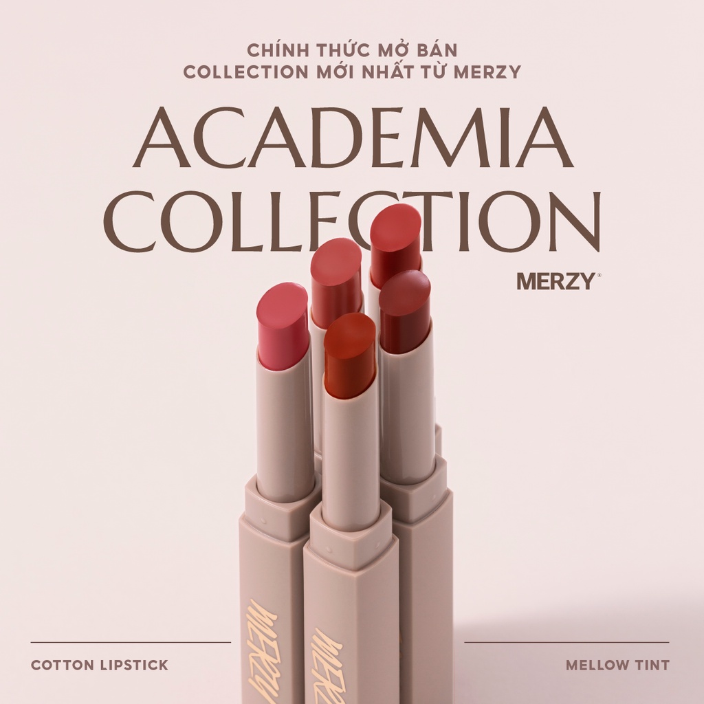 Son Thỏi Lì Merzy Academia Cotton Lipstick Hàn Quốc