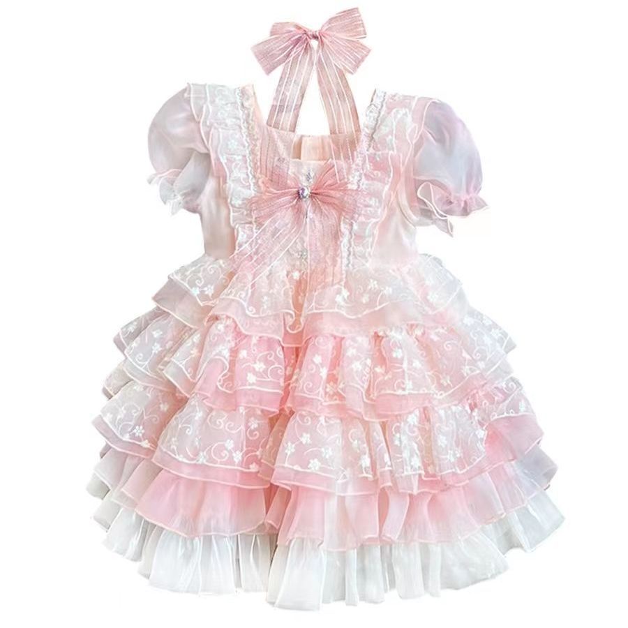 Đầm Công Chúa Lọ Lem Thời Trang Mùa Hè Phong Cách Mới Dành Cho Bé Gái 6 Tuổi