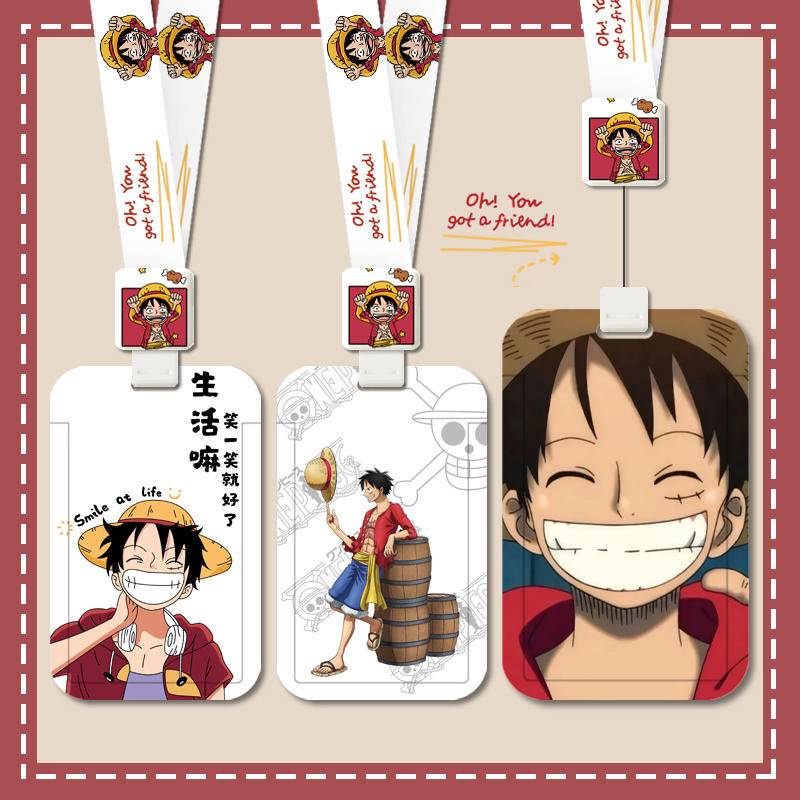 Vỏ Đựng Thẻ Đi Học / Xe Buýt / Thẻ Atm One Piece Có Dây Đeo Cổ Thu Gọn Được