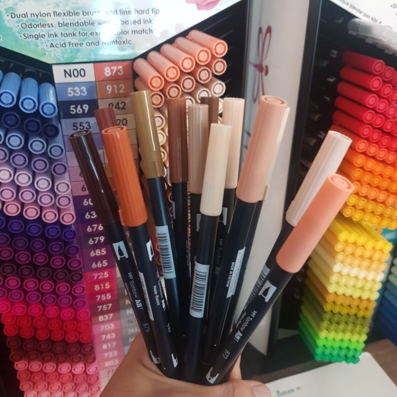 Bút Cọ TOMBOW ABT Dual Brush Pens Tone Hồng Đất