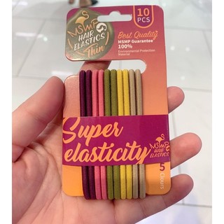 Thun cột tóc vĩ 10 sợi đủ màu , thun cột tóc đơn giản dễ thương