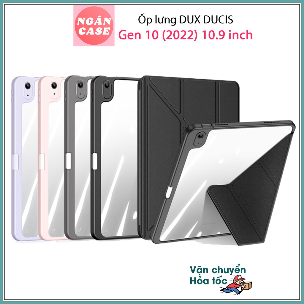 Bao da DUX DUCIS cho iPad 10 (2022) 10.9 inch - Mặt lưng trong, Có Khay Đựng Bút (DÒNG MAGI)