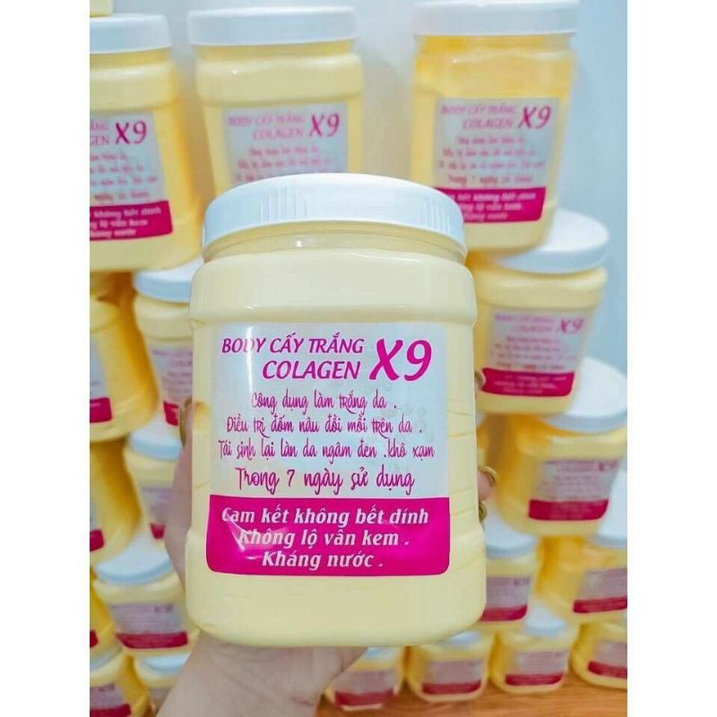 Kem body cấy trắng collage x9 hủ 1kg