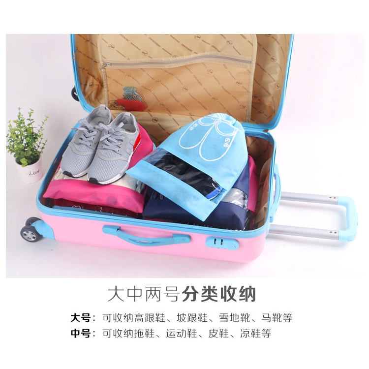 Túi Vải Đựng Giày Đá Bóng Đựng Giày Dép Du Lịch Dã Ngoại Dây Rút Chống Bụi PINKWISH K160