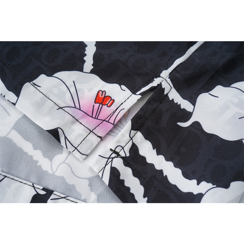 Áo Sơ Mi Tay Ngắn In Họa Tiết D &amp; R Thời Trang Đường Phố Cho Nam Và Nữ