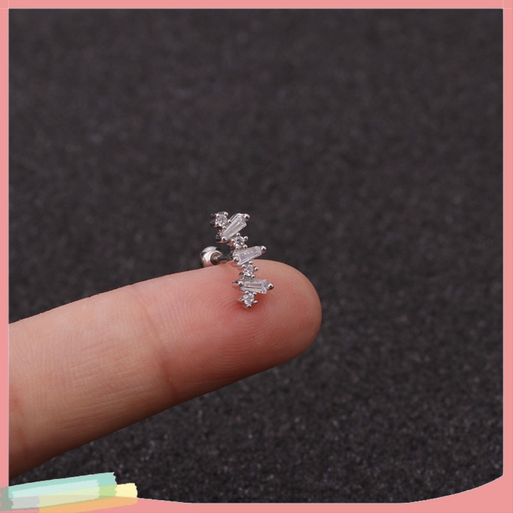 Khuyên tai đính đá đa hình dạng cho nữ giới