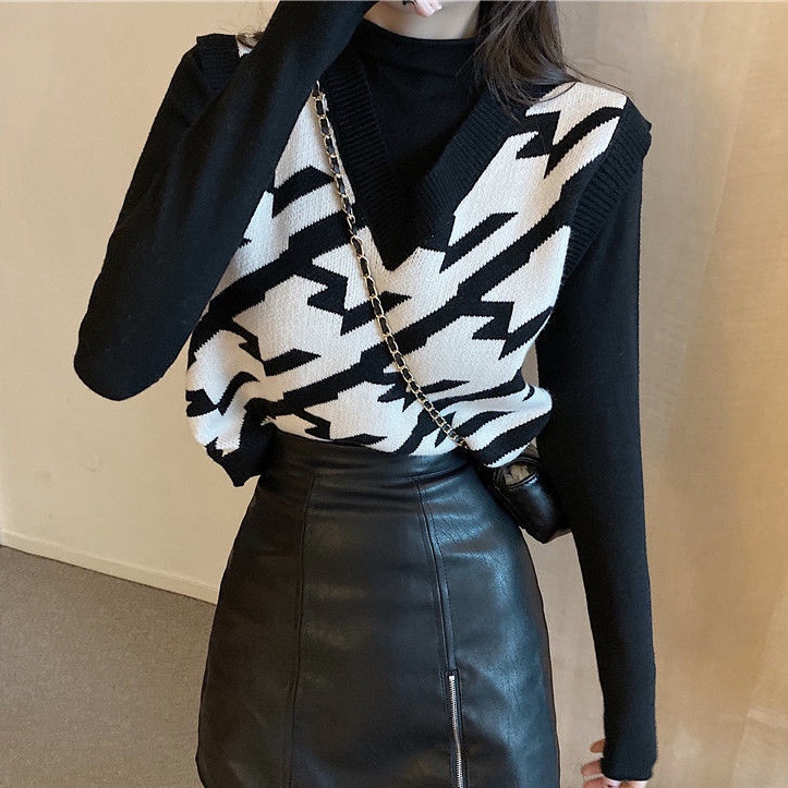 Áo Ghi Lê Cổ Chữ V Phong Cách Hàn Quốc Thời Trang Cho Nữ NZ-MJ-06