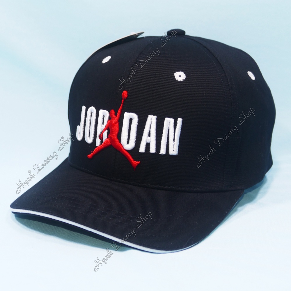 Nón kết nam nữ mũ lưỡi trai JD thêu hình người tập thể thao chất liệu vải kaki thoáng mát, có khóa gài cao cấp