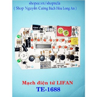 Mạch điện tử quạt treo tường remote Lifan, model TE-1688