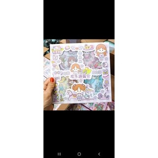 Set 100 sticker hình dán. có set lẽ 20 tờ