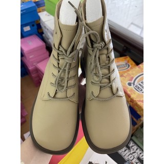 Bốt cao cổ, Boot nữ nhăn da lì bên trong lót nỉ