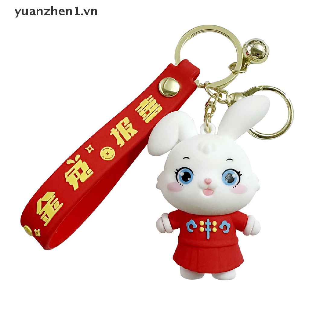 Móc Khóa Hình Thỏ May Mắn Dễ Thương